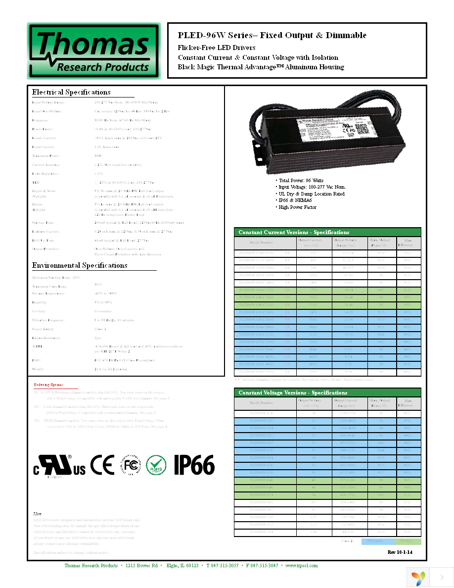 PLED96W-046-C2100-D Page 1