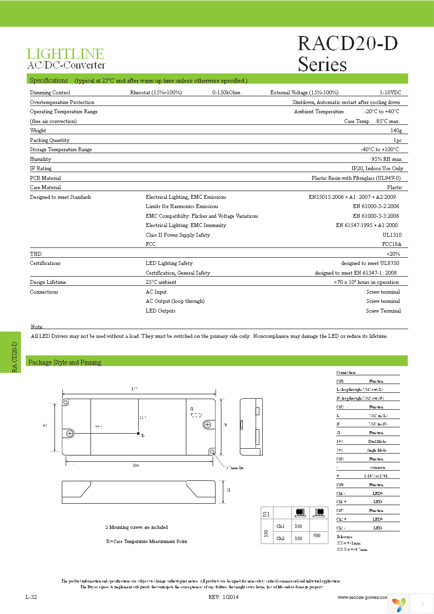 RACD20-350D Page 2