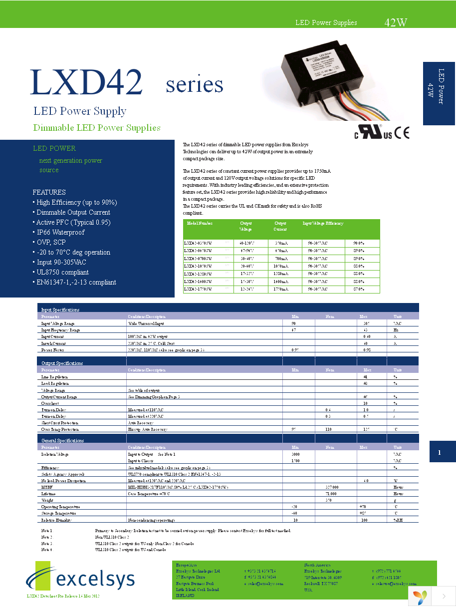 LXD42-0700SW Page 1