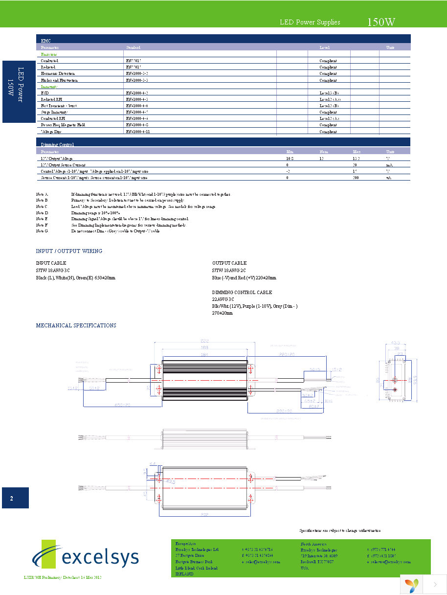 LXD150-0700SH Page 2