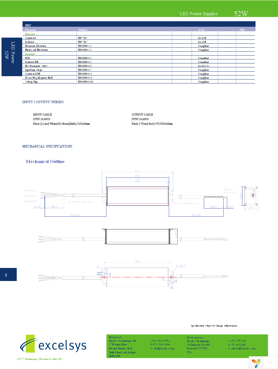 LXV52-024SW Page 2