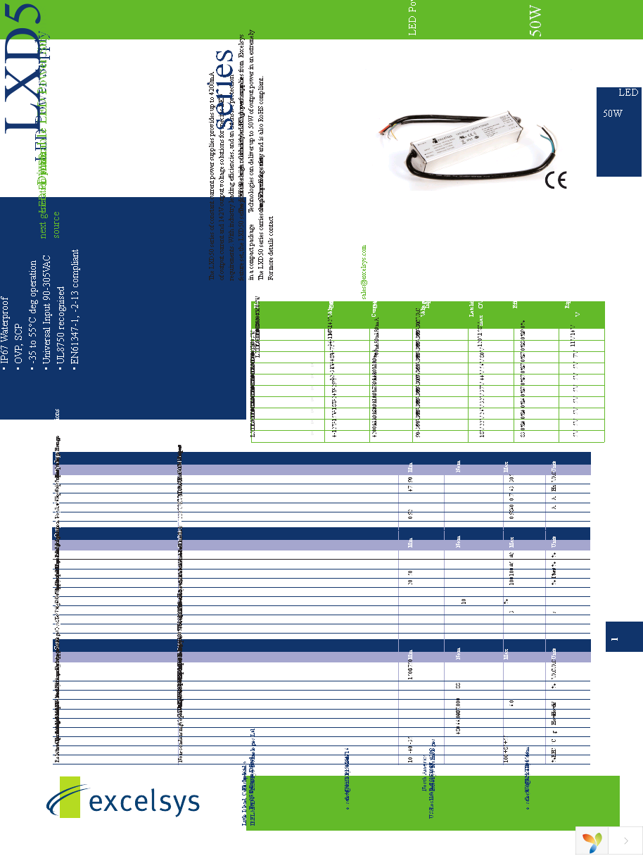 LXD50-0700SW Page 1