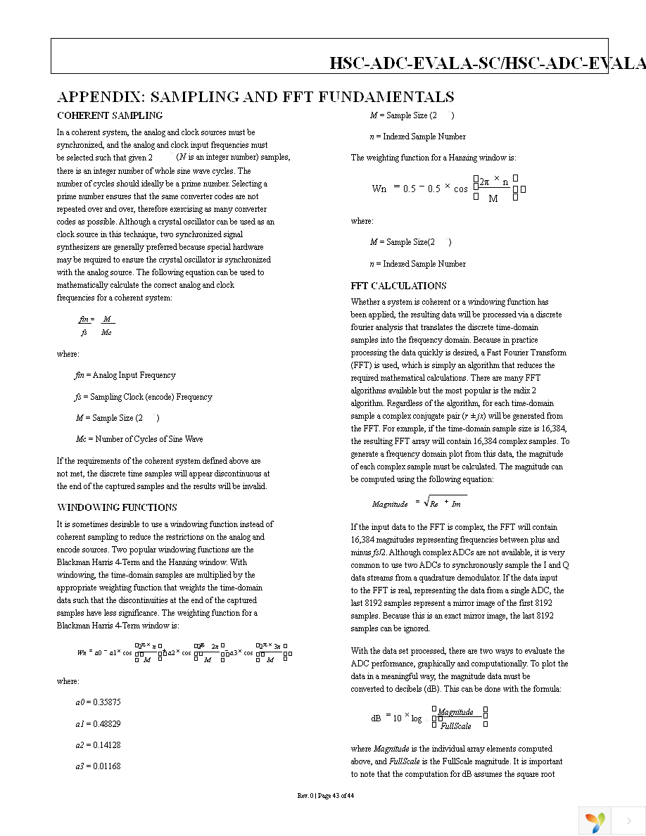 HSC-ADC-FIFO5-INTZ Page 43