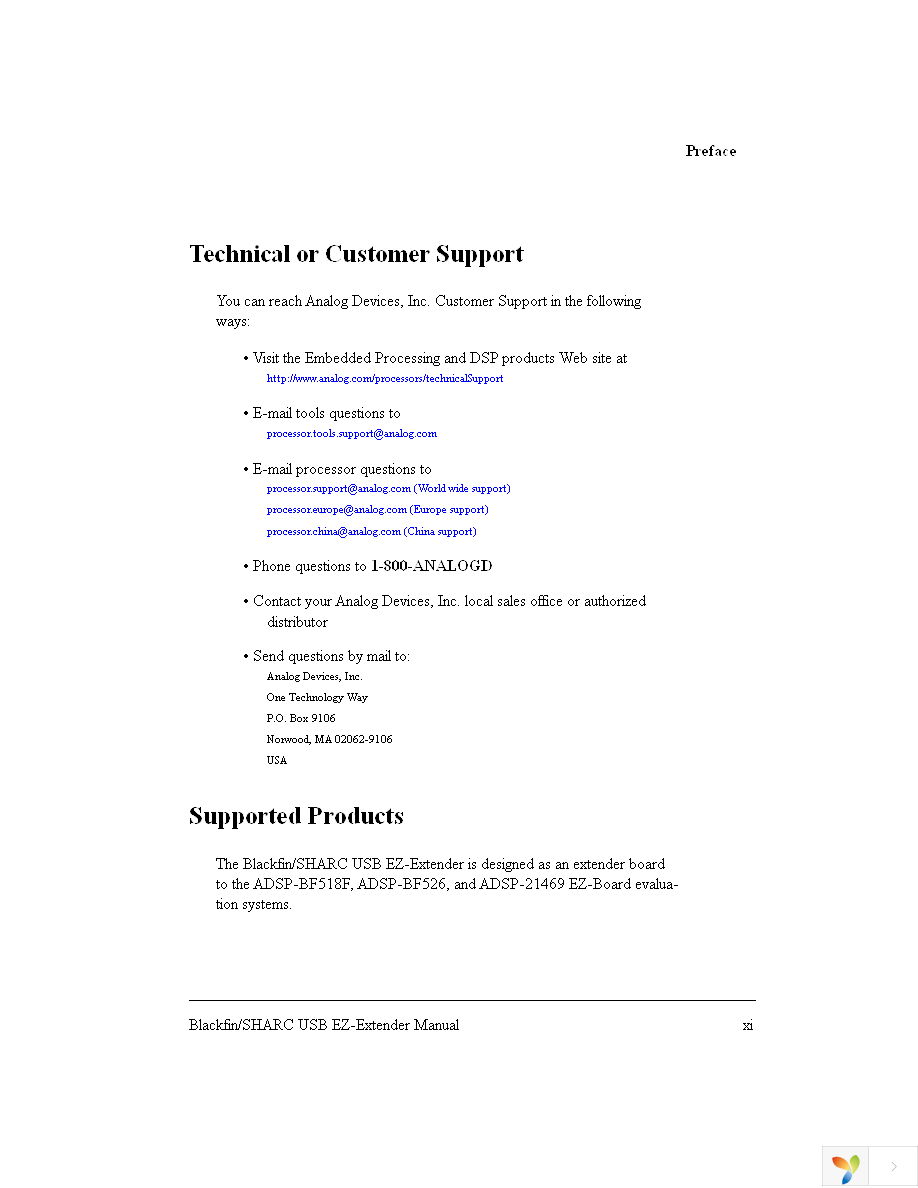 ADZS-BFSHUSB-EZEXT Page 11