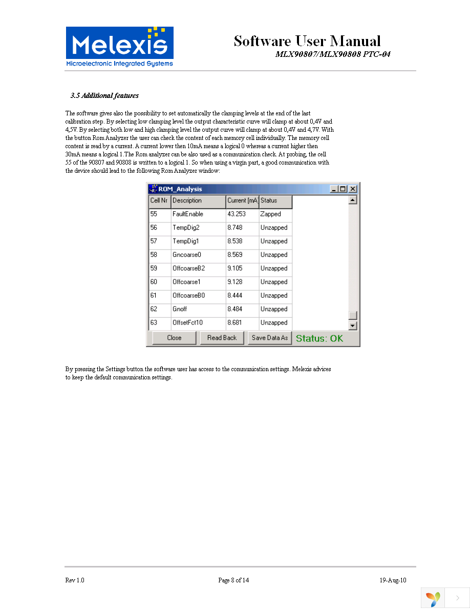 PTC04_SENSORS_MULTI_CALIBRATION_BOARD Page 8