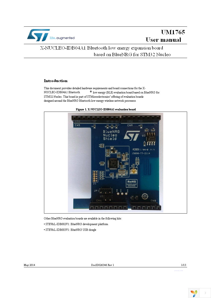 X-NUCLEO-IDB04A1 Page 1