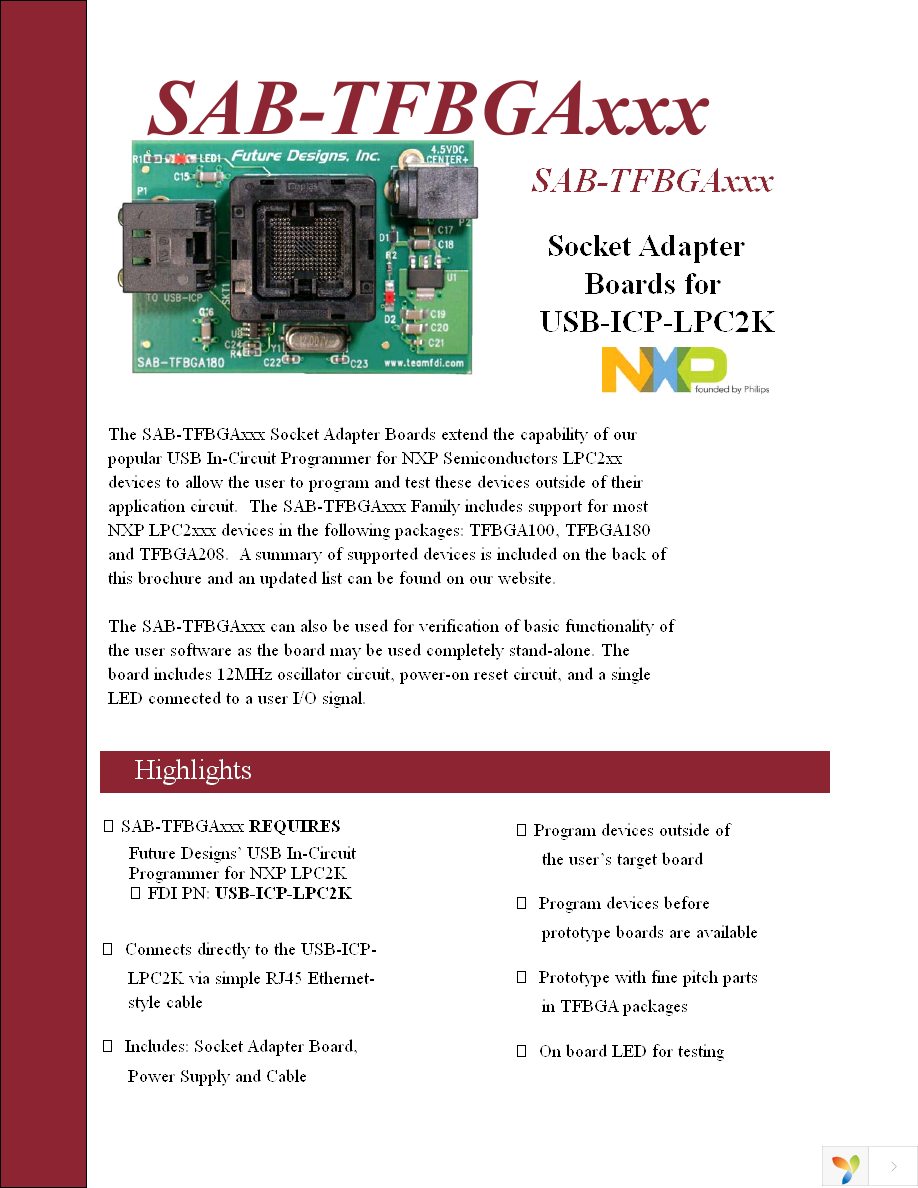 SAB-TFBGA100 Page 1