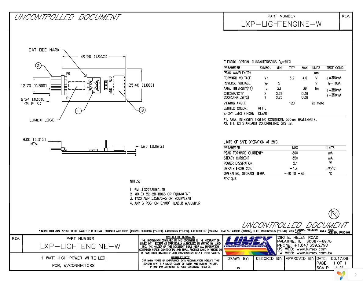 LXP-LIGHTENGINE-W Page 1