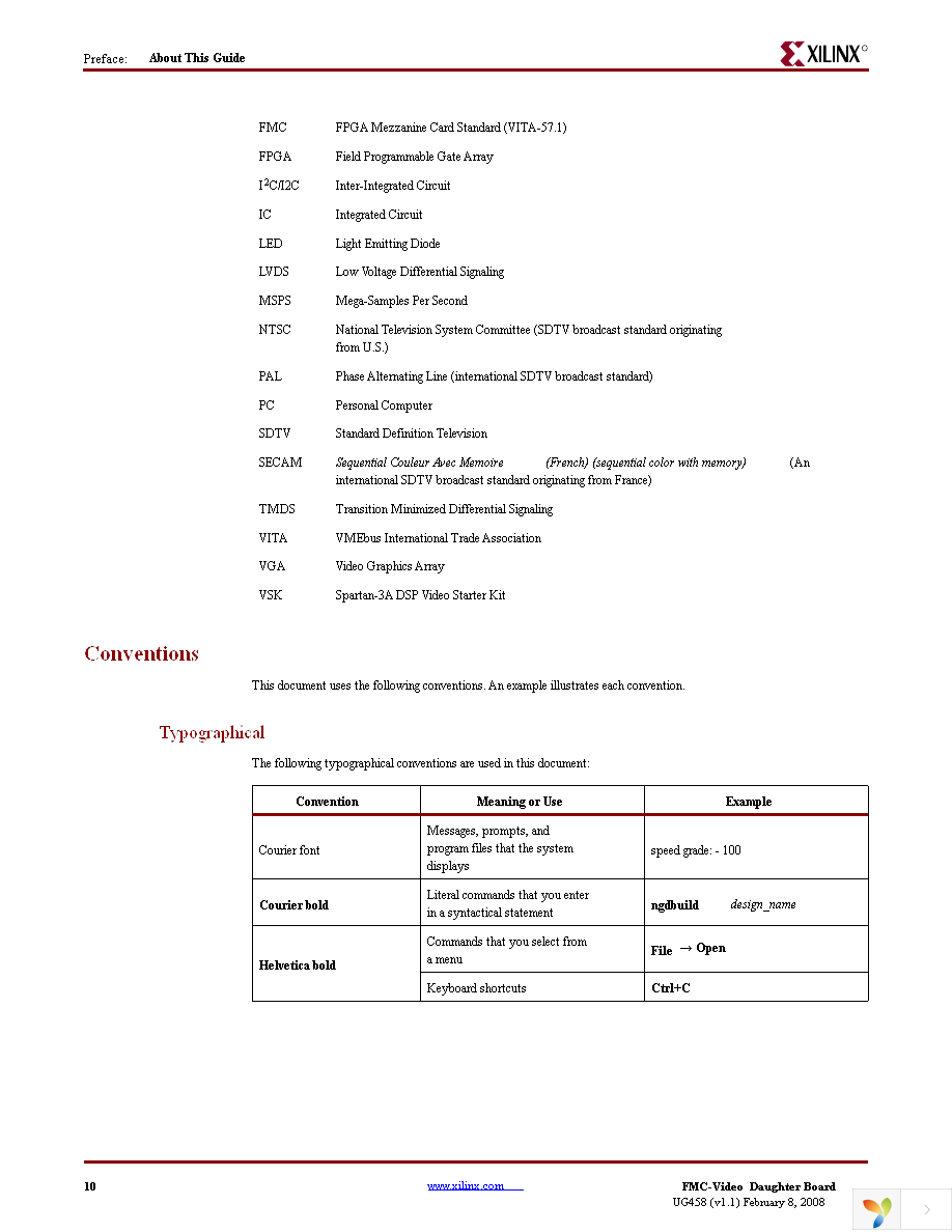 HW-FMC-VIDEO-DC-G Page 10