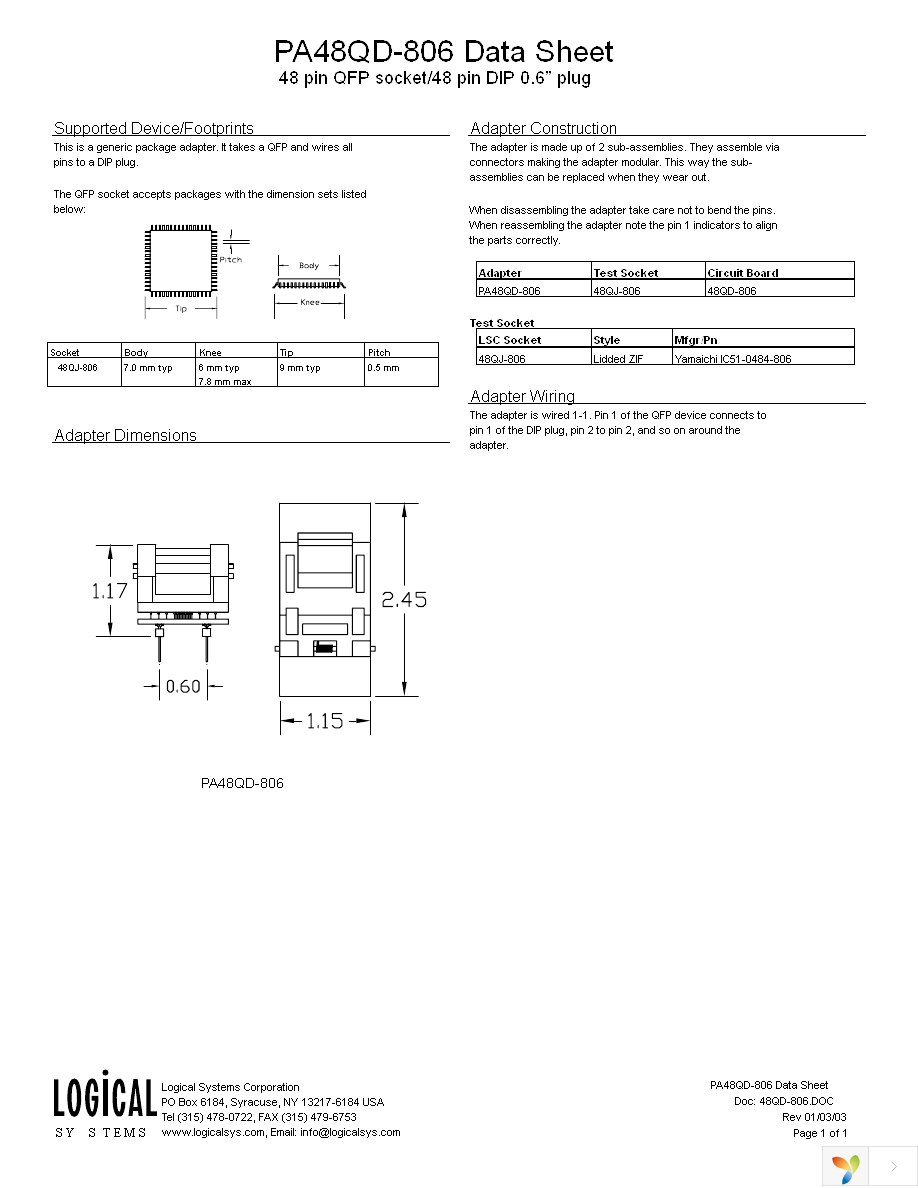 PA48QD-806 Page 1