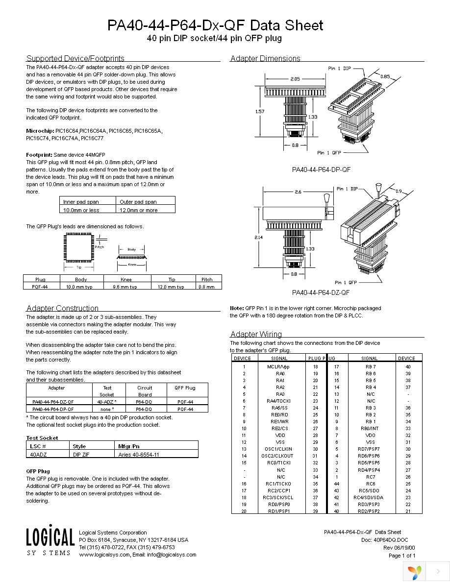 PA40-44-P64-DZ-QF Page 1