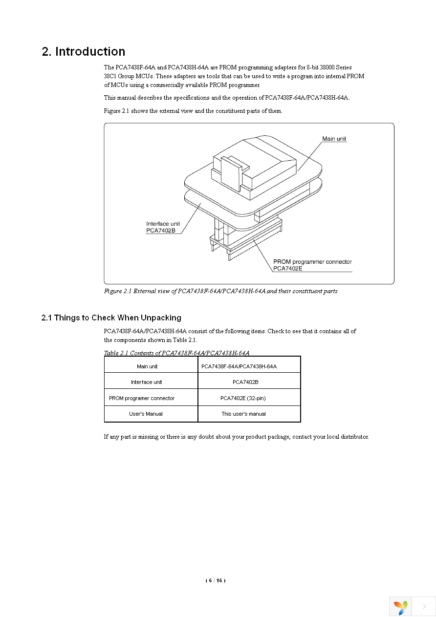 PCA7438H-64A Page 8