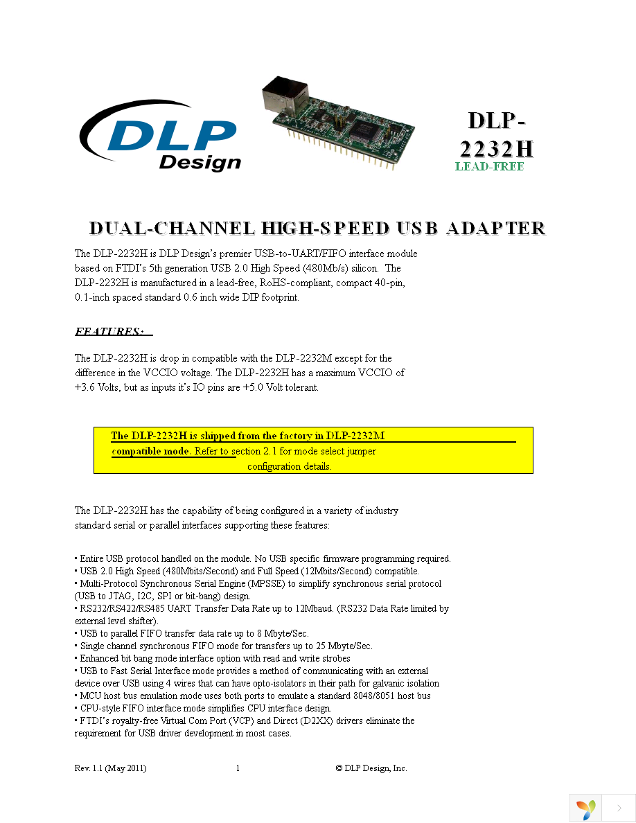 DLP-2232H Page 1