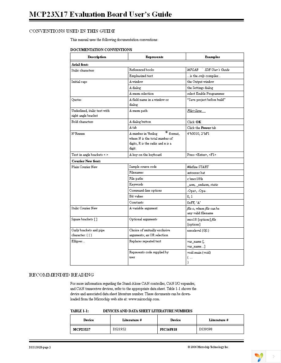 MCP23X17EV Page 6