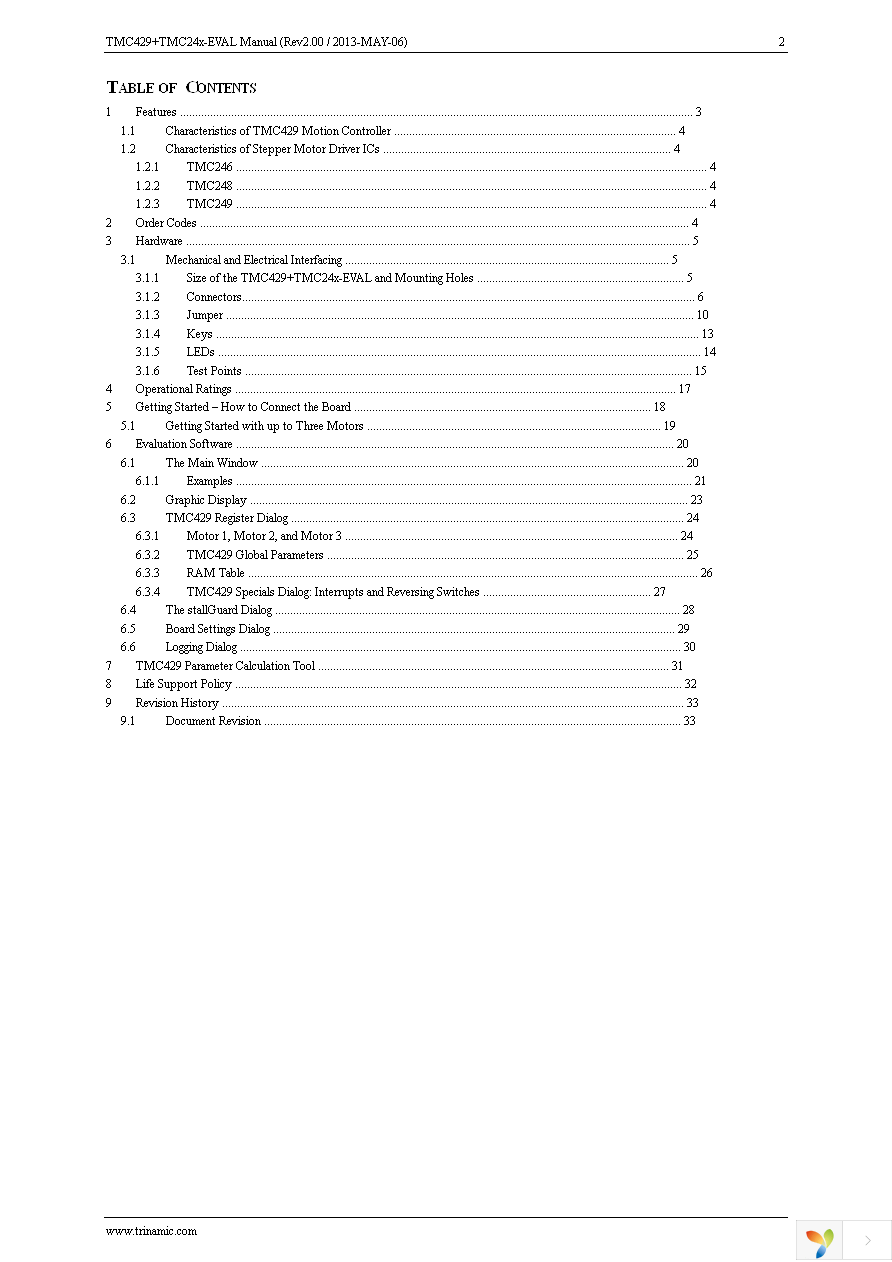 TMC429+TMC24X-EVAL Page 2
