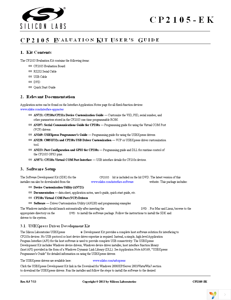 CP2105EK Page 1