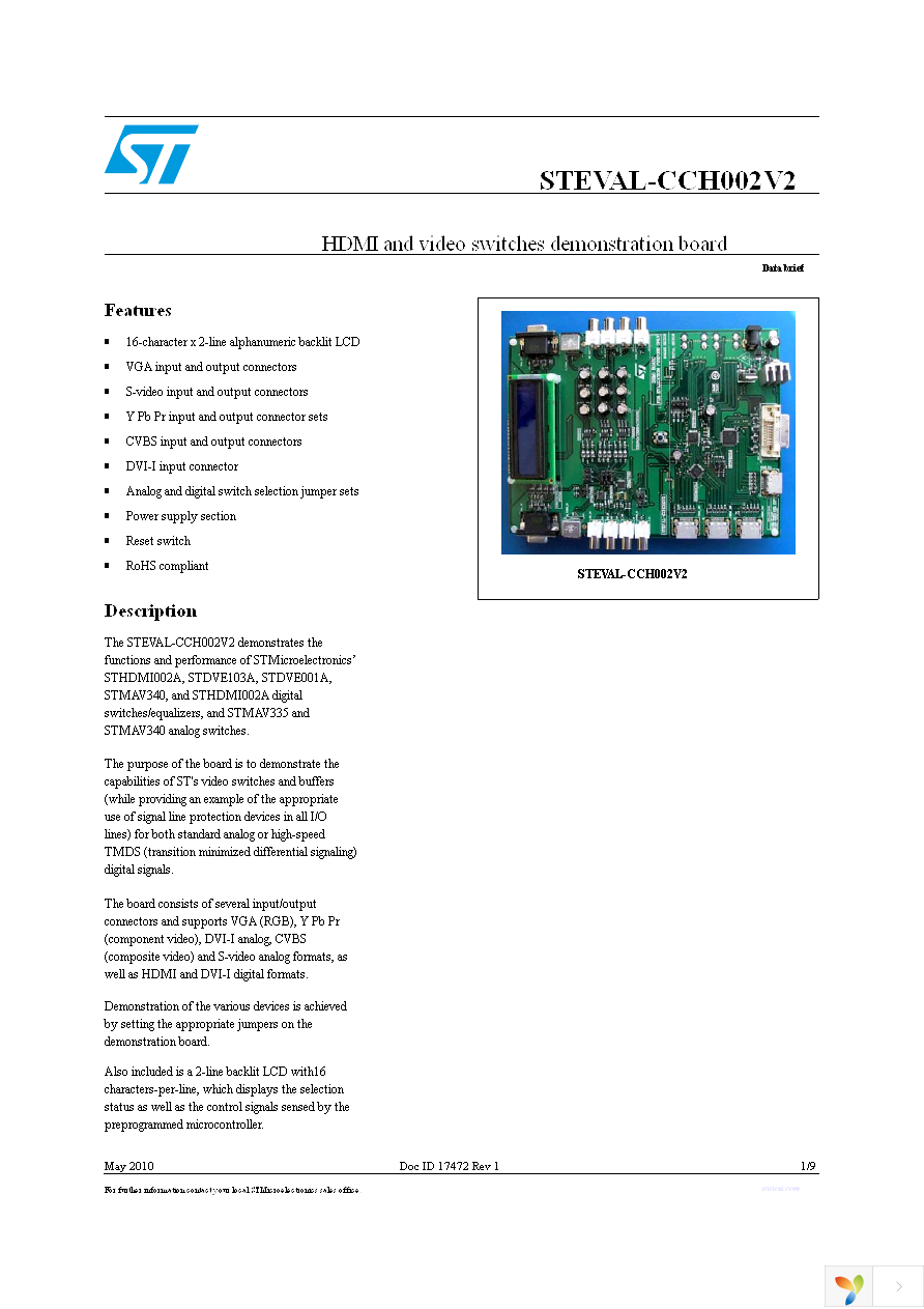 STEVAL-CCH002V2 Page 1