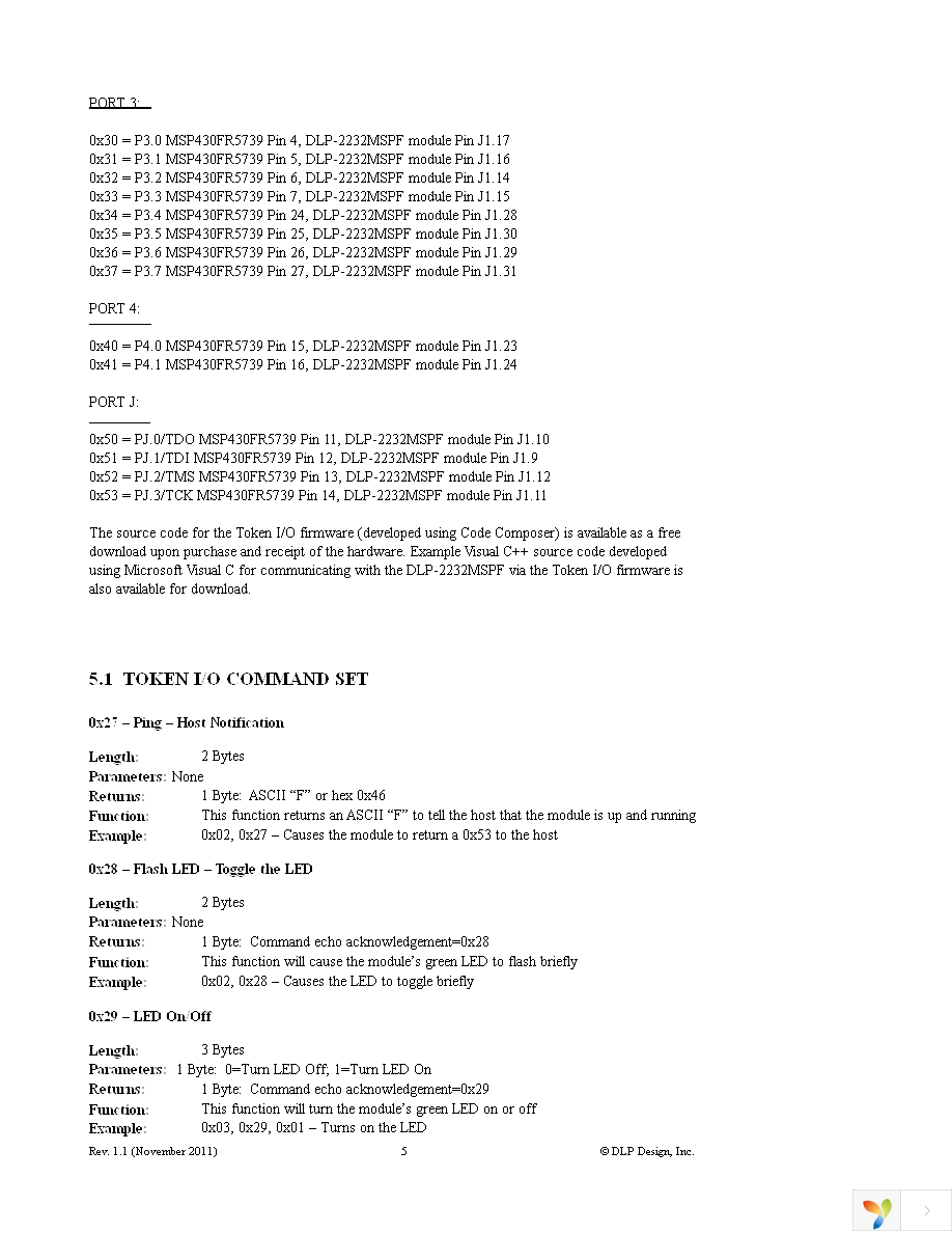 DLP-2232MSPF Page 5