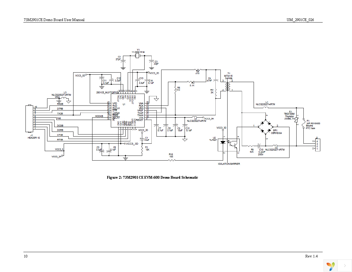 73M2901CE-EVM-600 Page 10