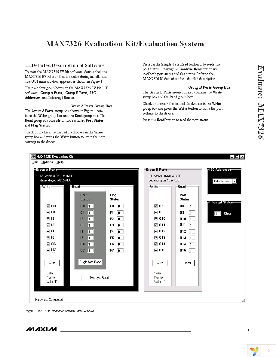 MAX7326EVCMAXQU+ Page 3