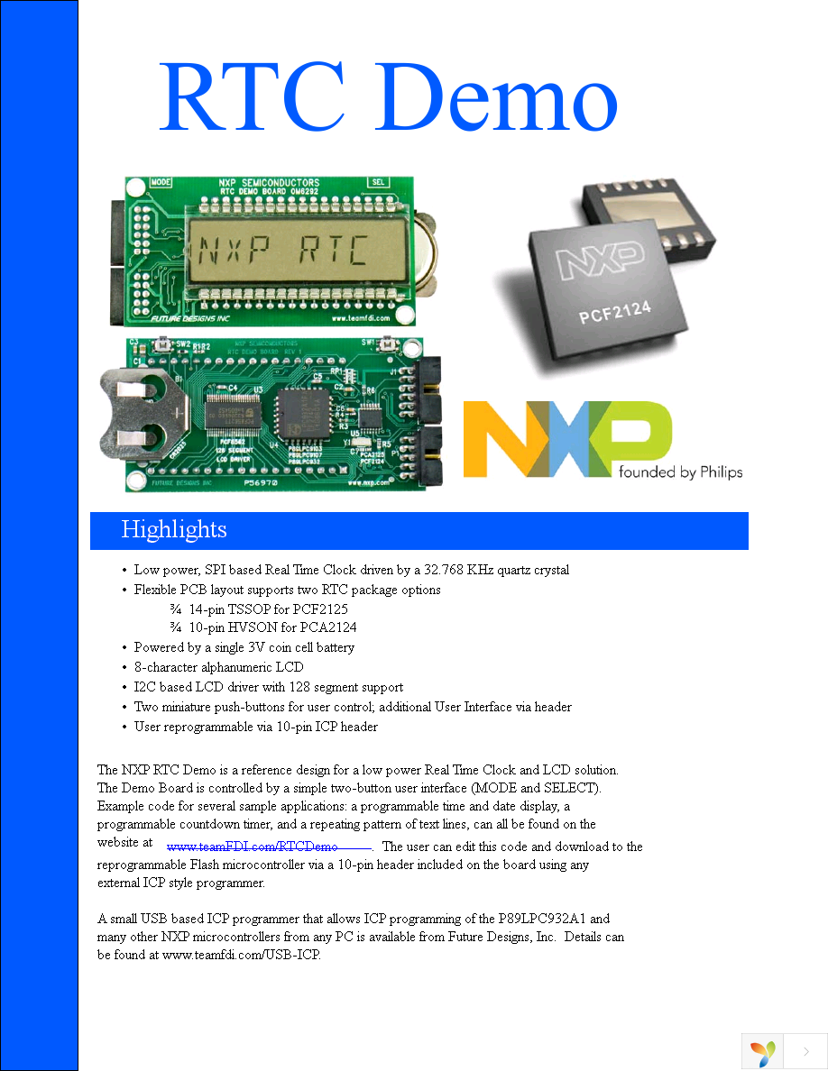 RTC-DEMO-KIT Page 1