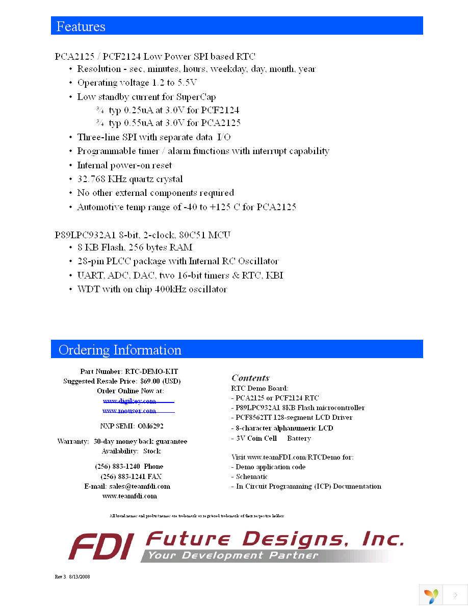 RTC-DEMO-KIT Page 2