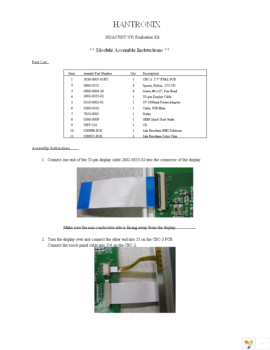 EVK-HX-HDA570ST-VH Page 1