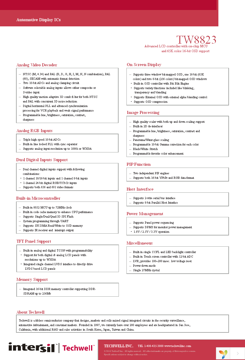 TW8823-LC2-EVAL Page 2