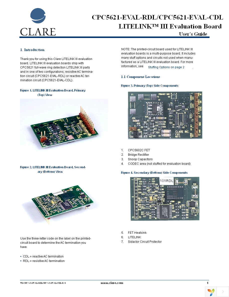 CPC5621-EVAL-RDL Page 1