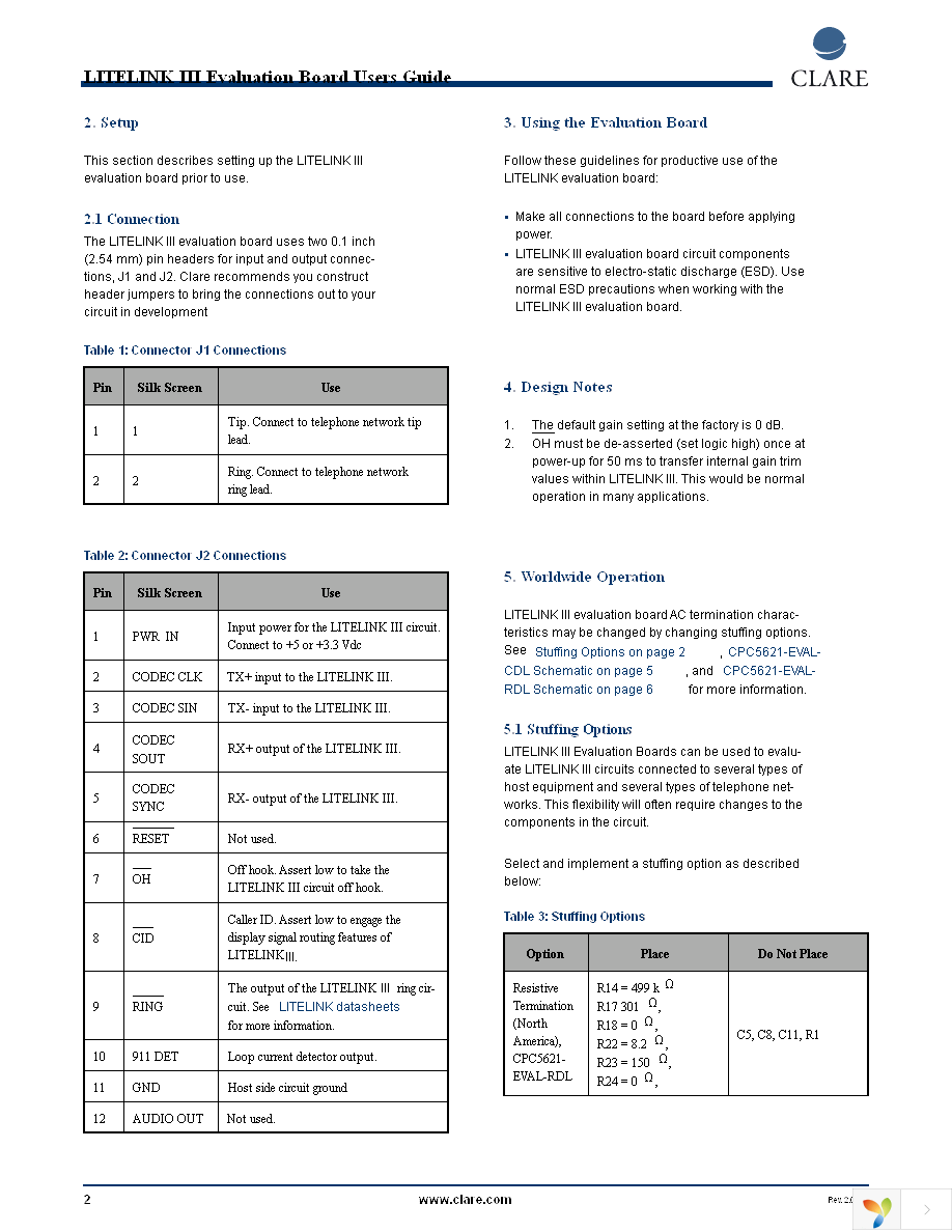 CPC5621-EVAL-RDL Page 2