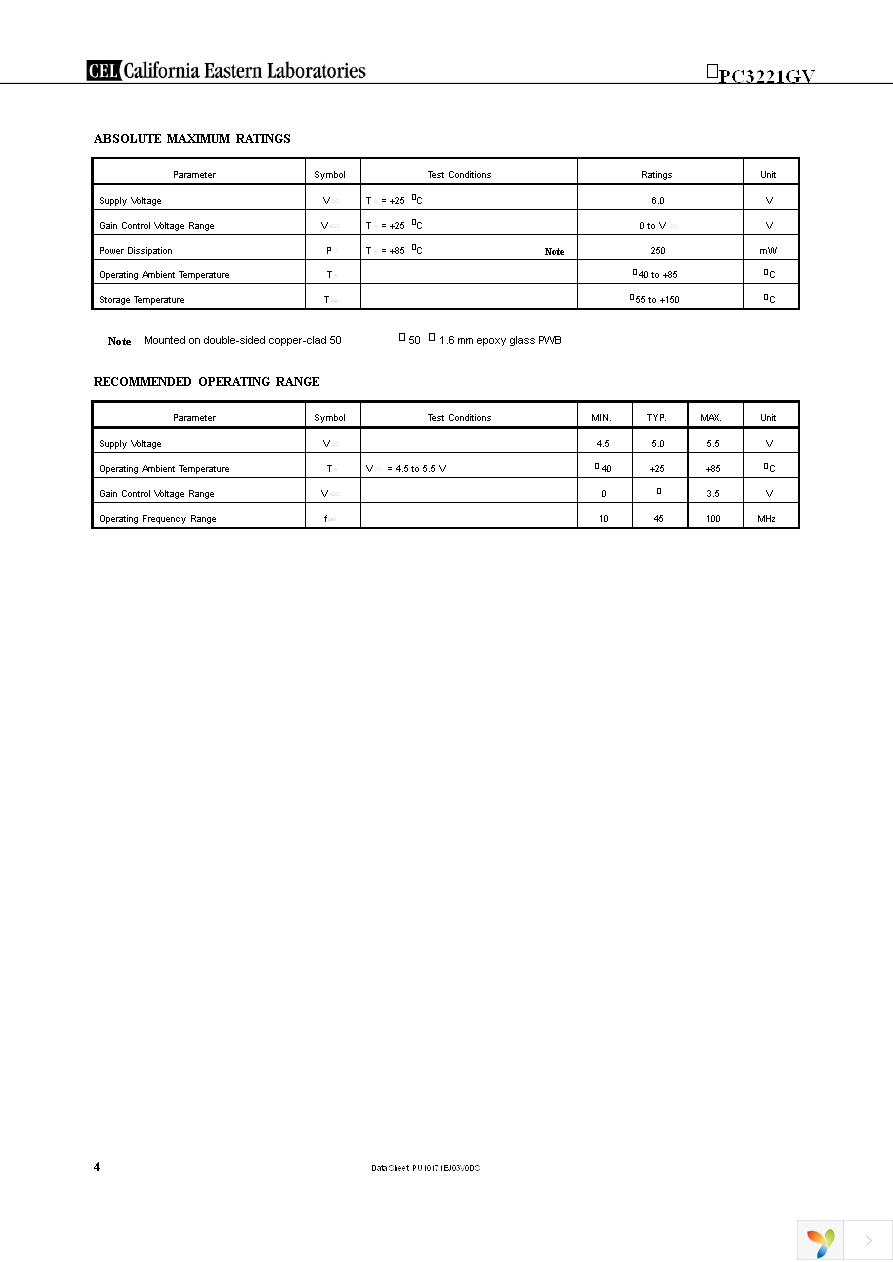 UPC3221GV-EVAL Page 4