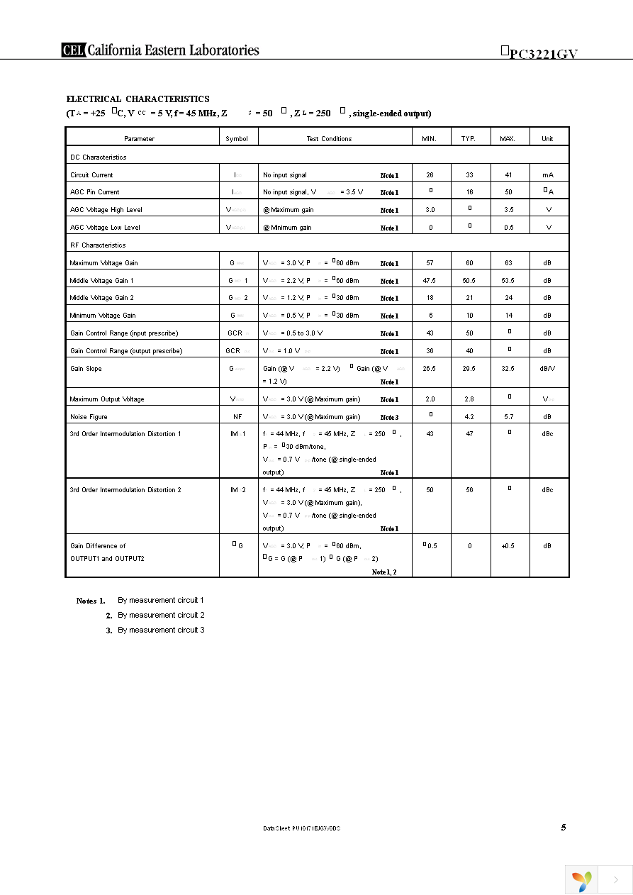 UPC3221GV-EVAL Page 5