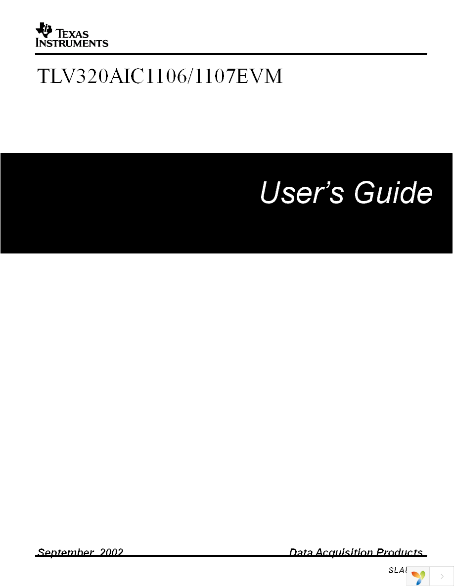 TLV320AIC1106EVM Page 1