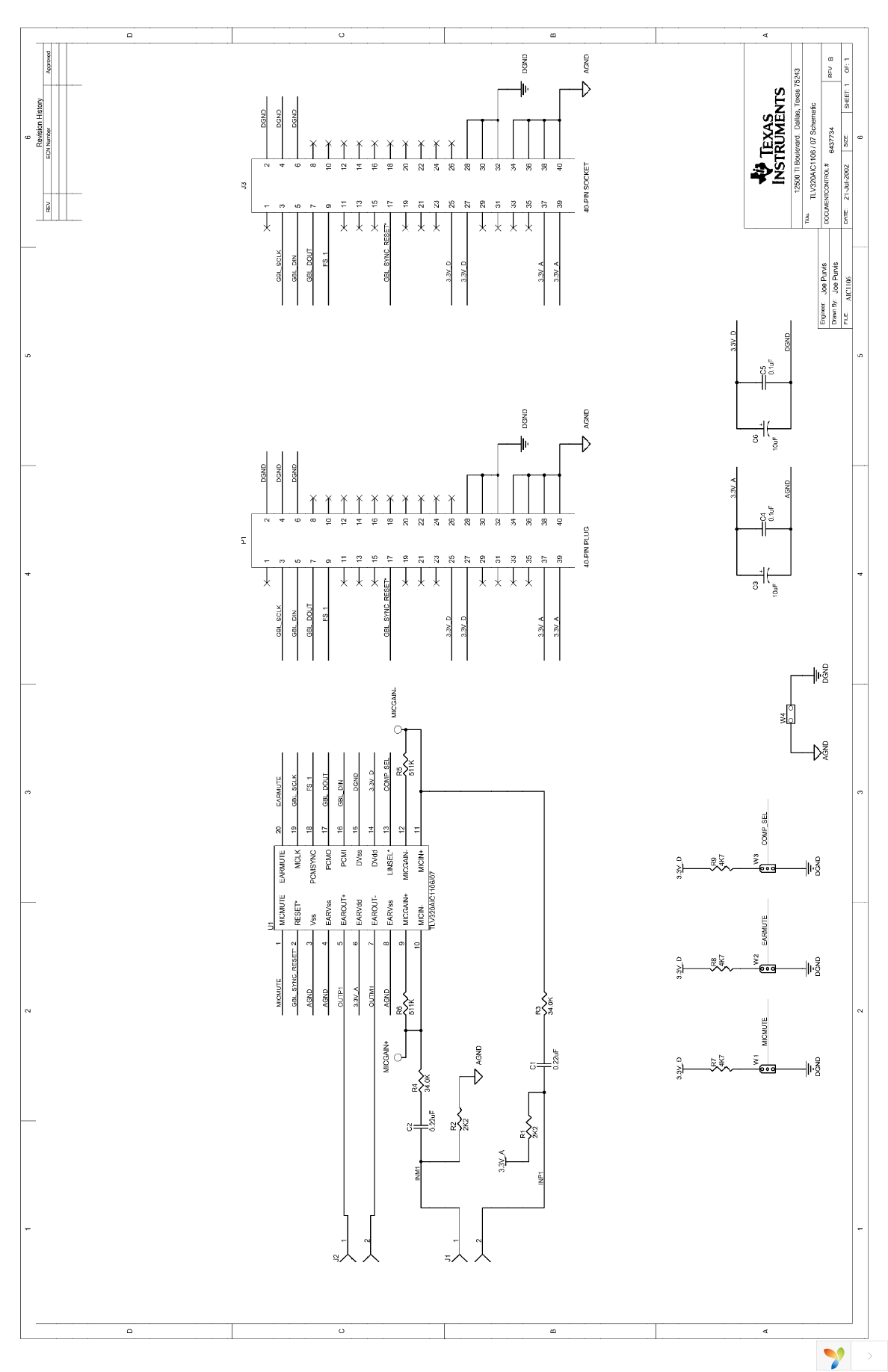 TLV320AIC1106EVM Page 19