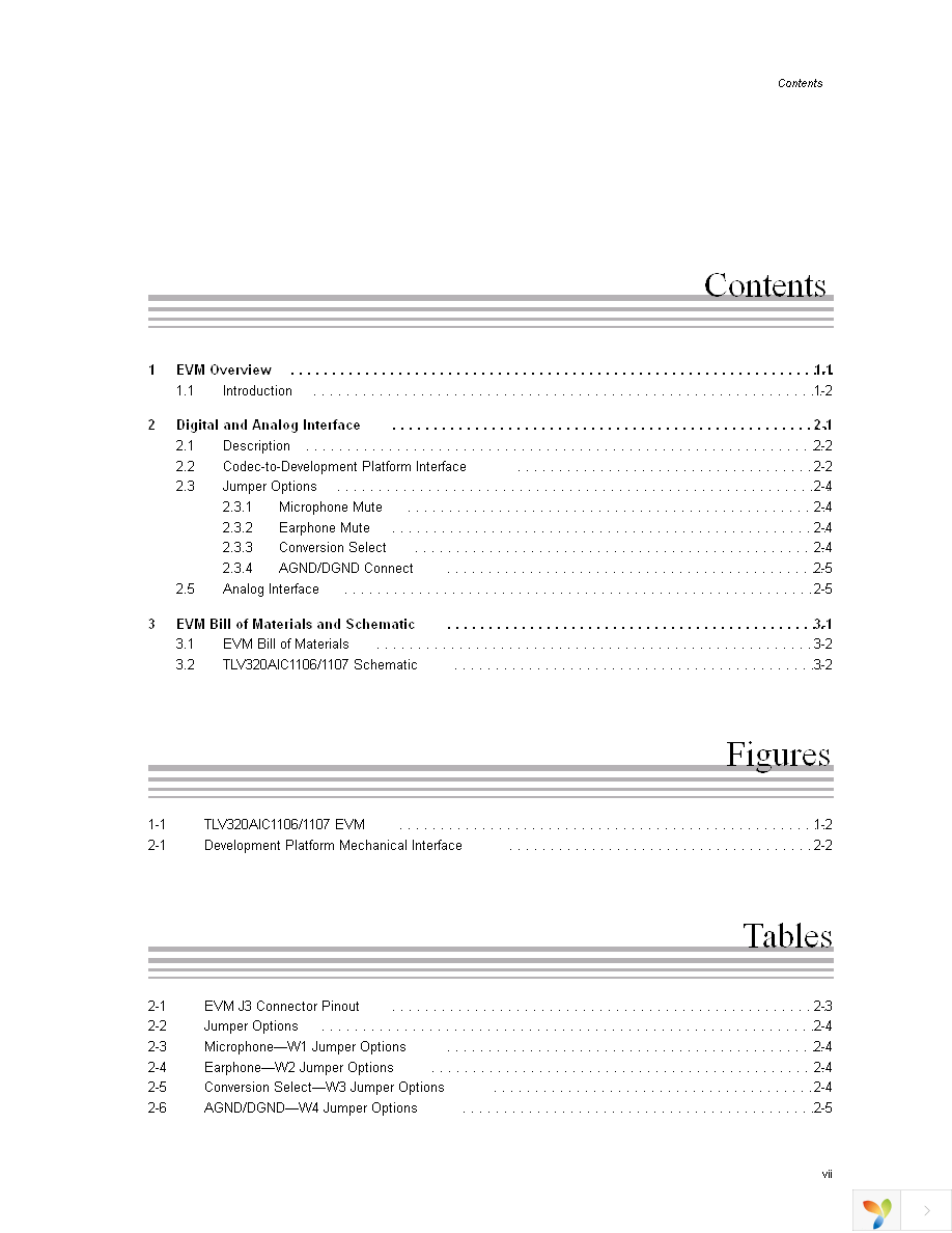 TLV320AIC1106EVM Page 7