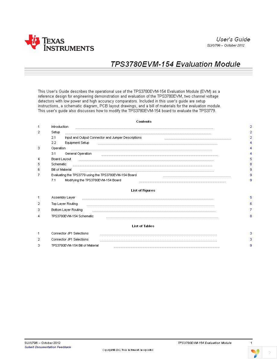 TPS3780EVM-154 Page 1