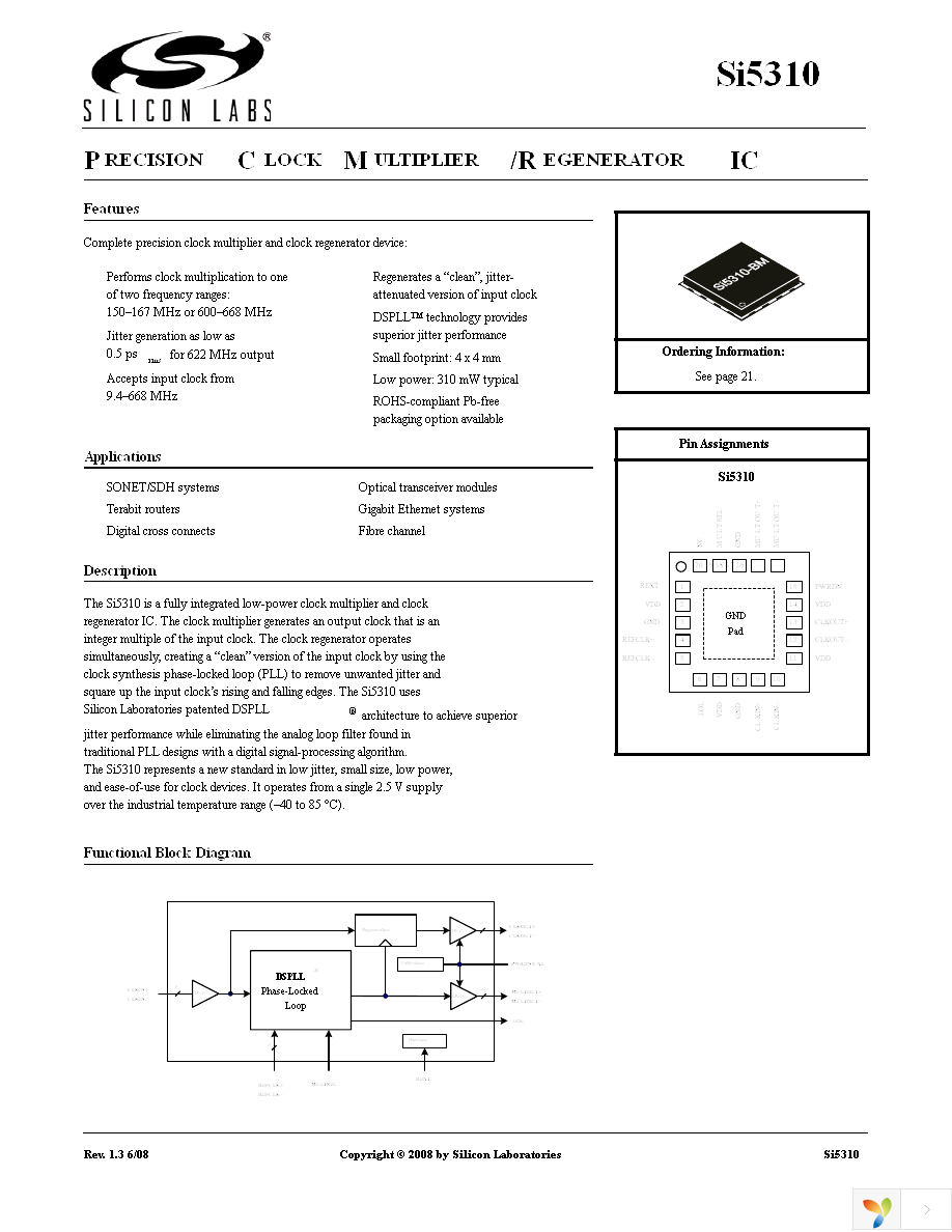 SI5310-EVB Page 1