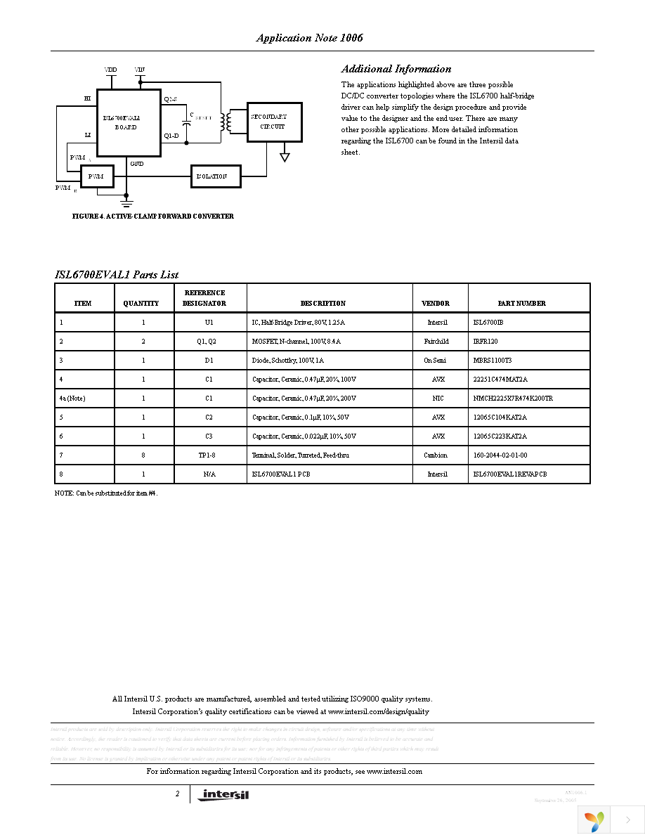 ISL6700EVAL1 Page 2