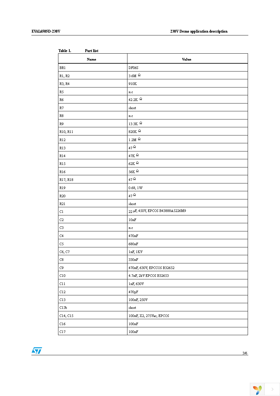 EVAL6585D-230V Page 3