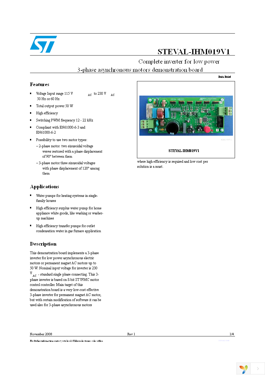 STEVAL-IHM019V1 Page 1