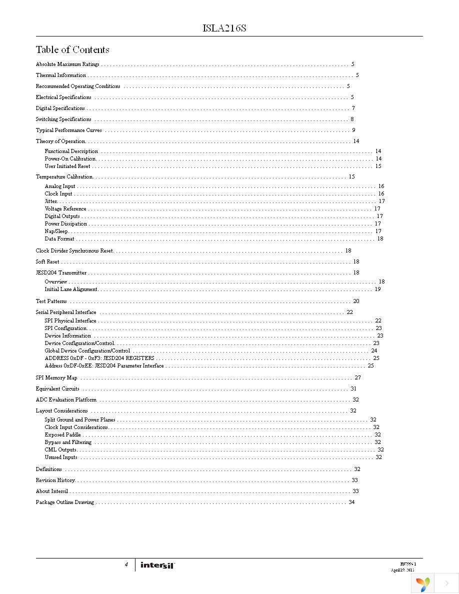 ISLA216S25IR48EV1Z Page 4