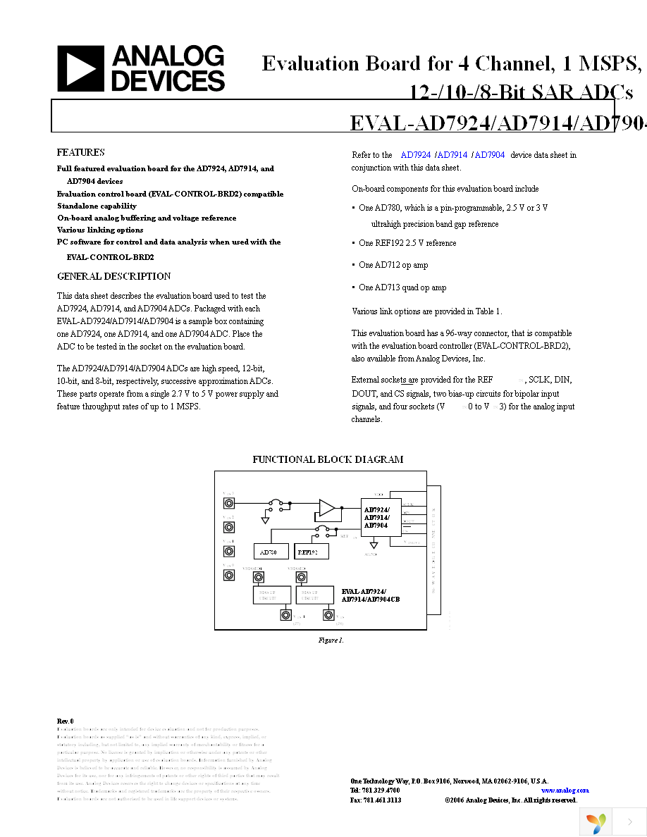 EVAL-AD79X4CBZ Page 1