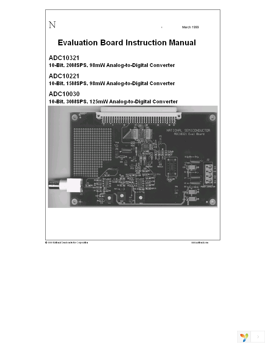 ADC10030EVAL Page 1