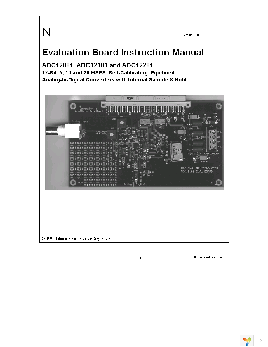 ADC12081EVAL Page 1