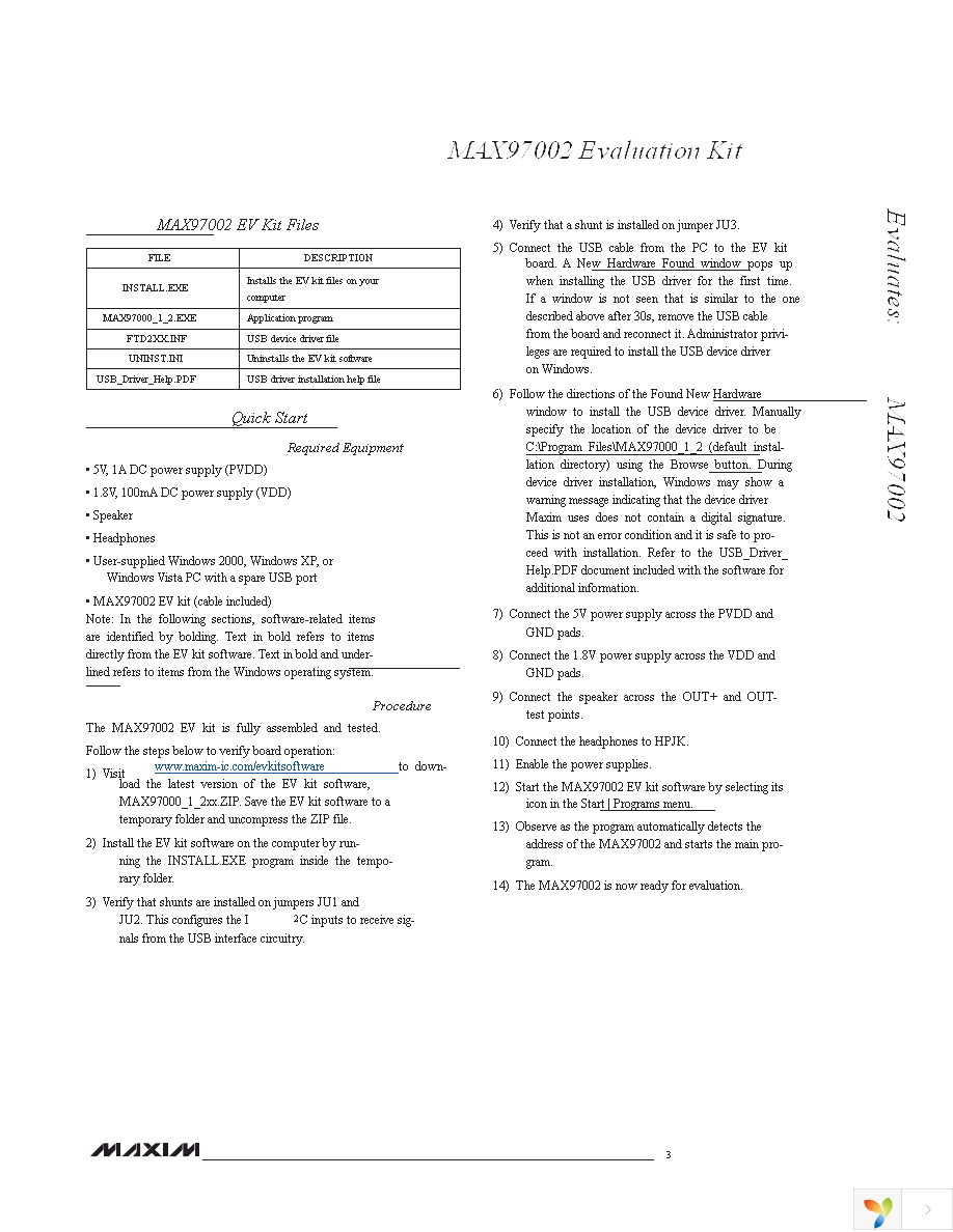MAX97002EVKIT+ Page 3