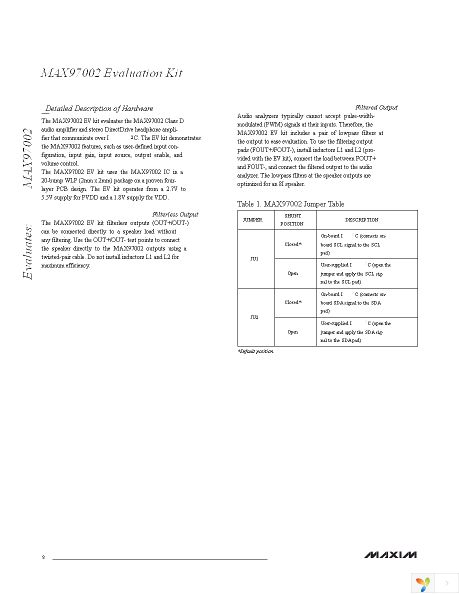 MAX97002EVKIT+ Page 8