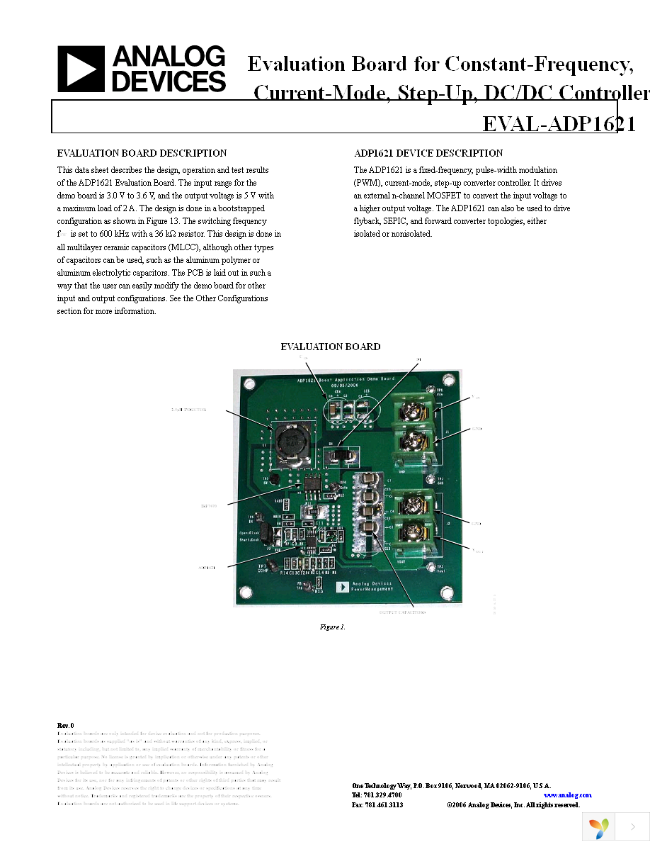 ADP1621-EVALZ Page 1