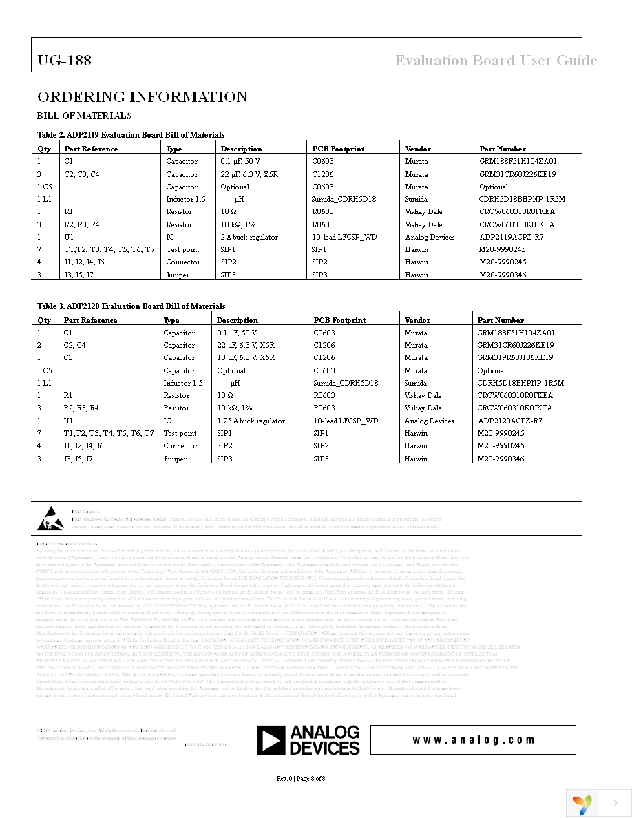 ADP2120-EVALZ Page 8