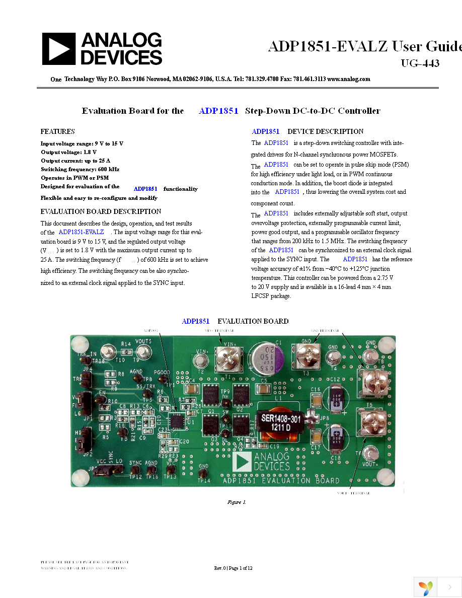 ADP1851-EVALZ Page 1