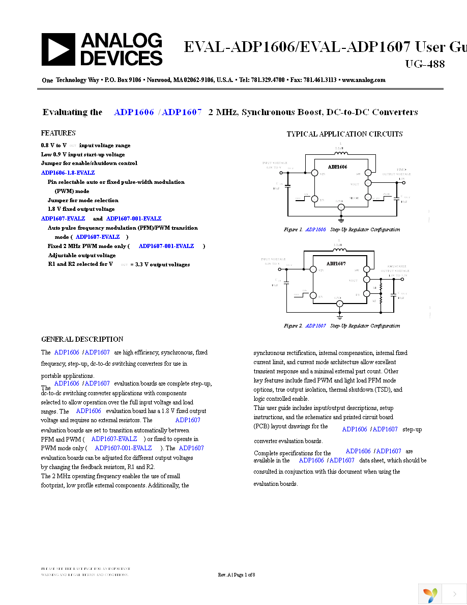 ADP1606-1.8-EVALZ Page 1